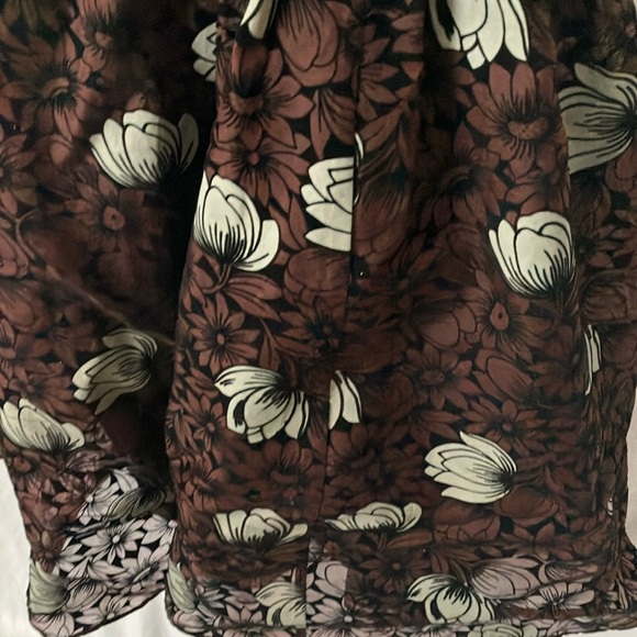 Frock by Tracy Reese (Anthropologie): Floral Brown Motif- Sparkle- 10 - Picture 8 of 16